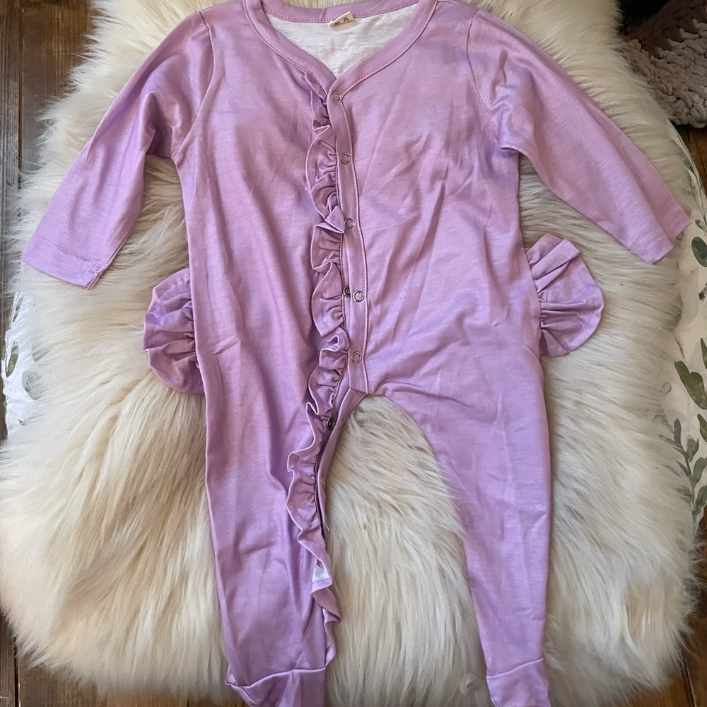 Baby Girl Ruffle Footie Pajamas